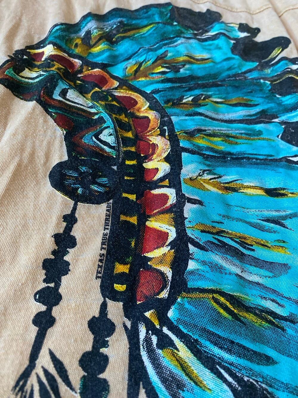 Texas True Threads Callie Ann Stelter Headdress Long Sleeve T Shirt Size L